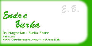 endre burka business card